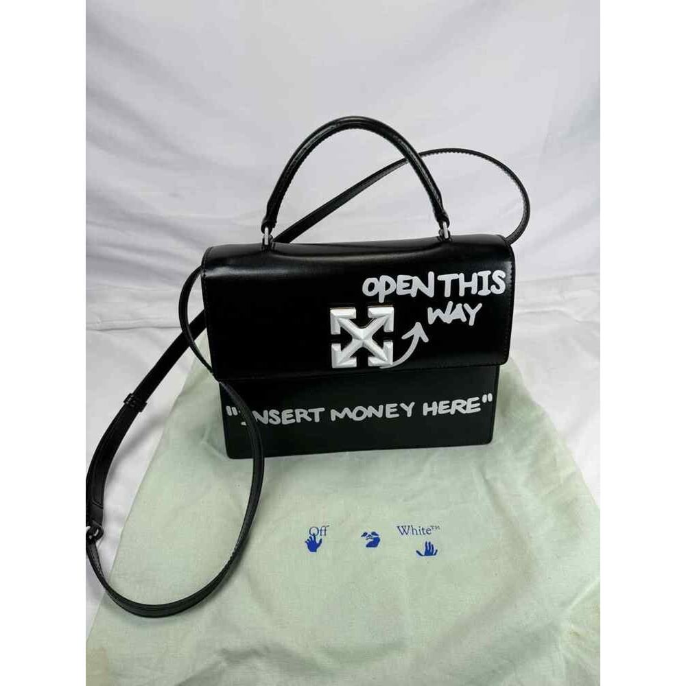 Off White Jitney 1.4 Top Handle Black "Insert Money Here" SPB-TS 346775